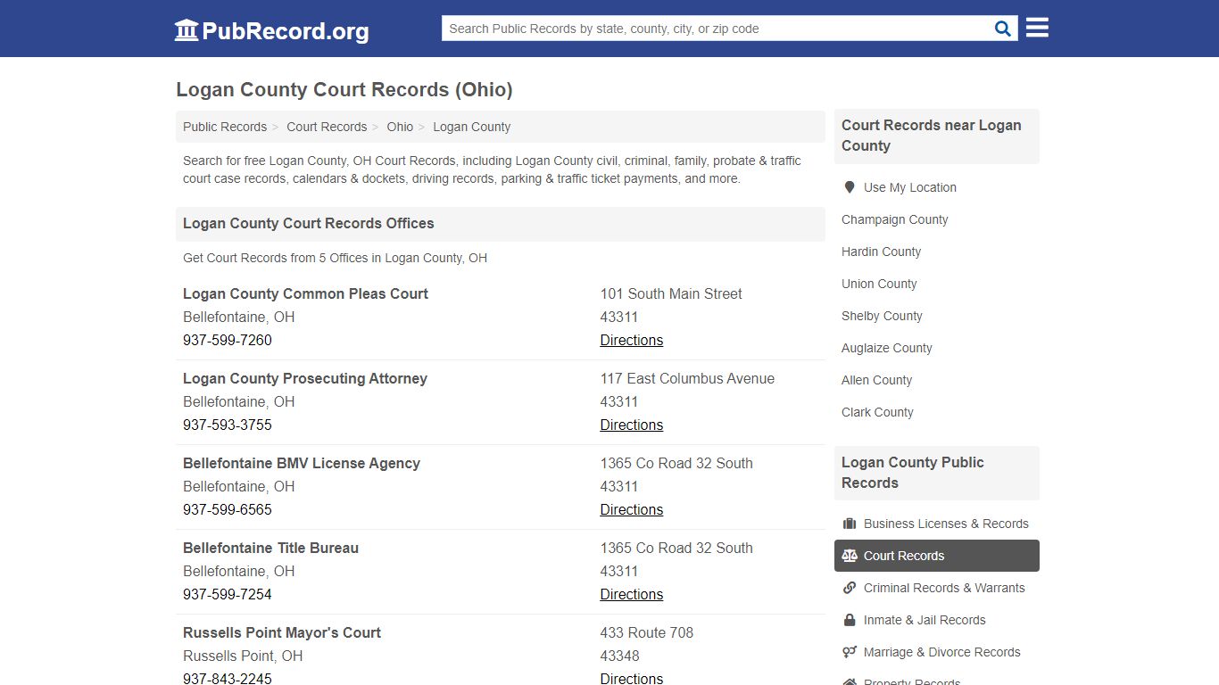 Free Logan County Court Records (Ohio Court Records)